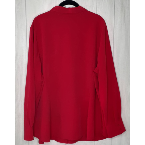 Ladies Lane Bryant Midnight Blue Blazer and Red Blouse Size 22 - Picture 9 of 15